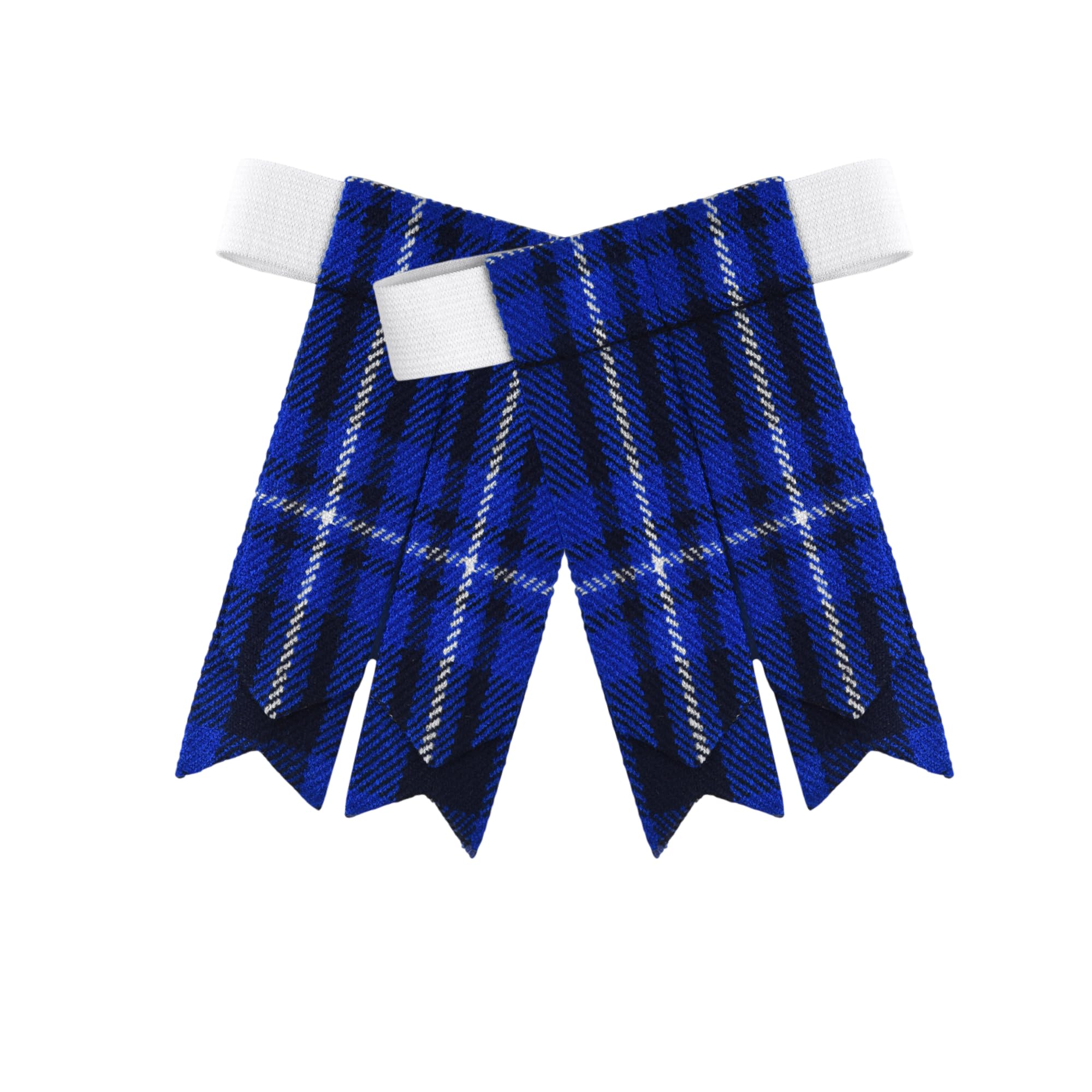 Scottish Tartan Kilt Flashes with Elastic Adjusters