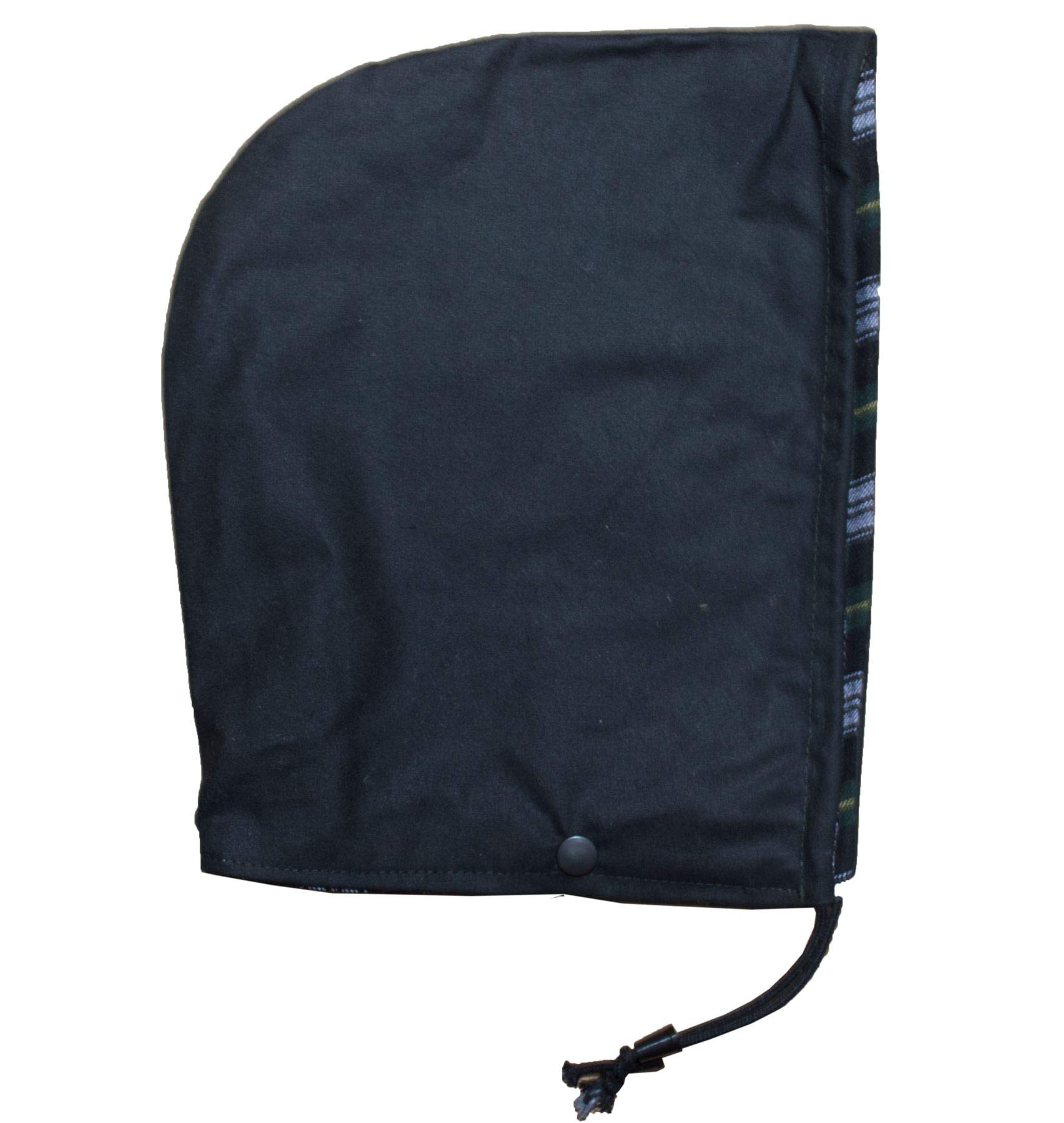 Walker & Hawkes - Wax Spare Hood for Jacket Coat Cape Waxed Cotton - Black