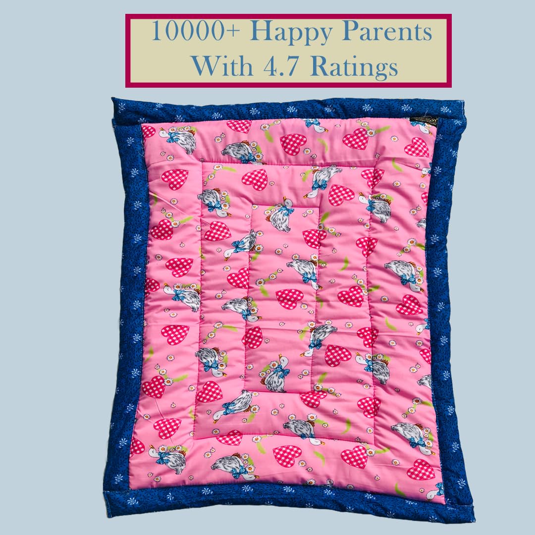 RURIBOSY |Bedding Mattress for Cotton, Baby Sleeping Bed Set Godari Baby Cradle |Sleeping Mat |Multi Purpose Cushioned Bed |Baby Bed for 0 to 2 Years. 4