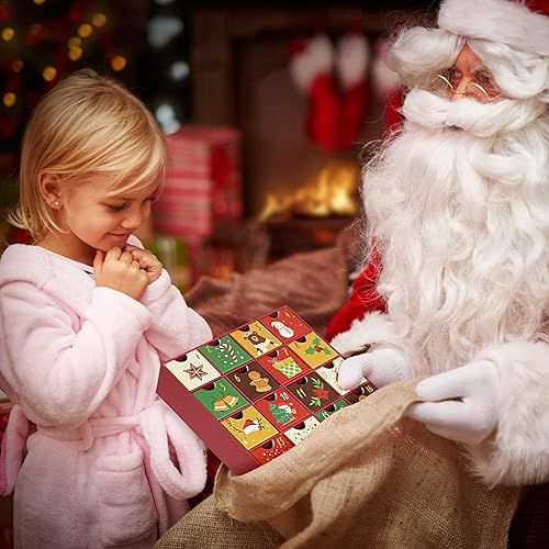 Miniatura 6 de LEMESO Calendario de Adviento 2025 para niños, adultos, adolescentes, decoraciones de Navidad con 24 cajones, cajas de cuenta regresiva de 24 días