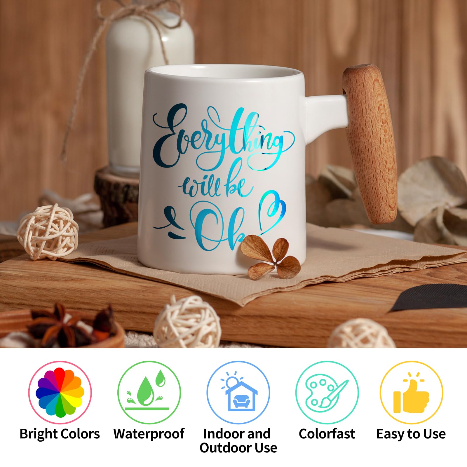 Paillettes Vinyle Adhesif (30,5cm X 152,5cm) Vinyle Permanent (bleu) Pour Cricut, Pour Couper Et