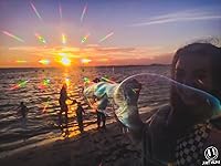 Vista 6 de GloFX Lentes de difracción definitiva, efecto prisma 3D arcoíris con marcos negros mate, gran accesorio para edm, concierto y rave