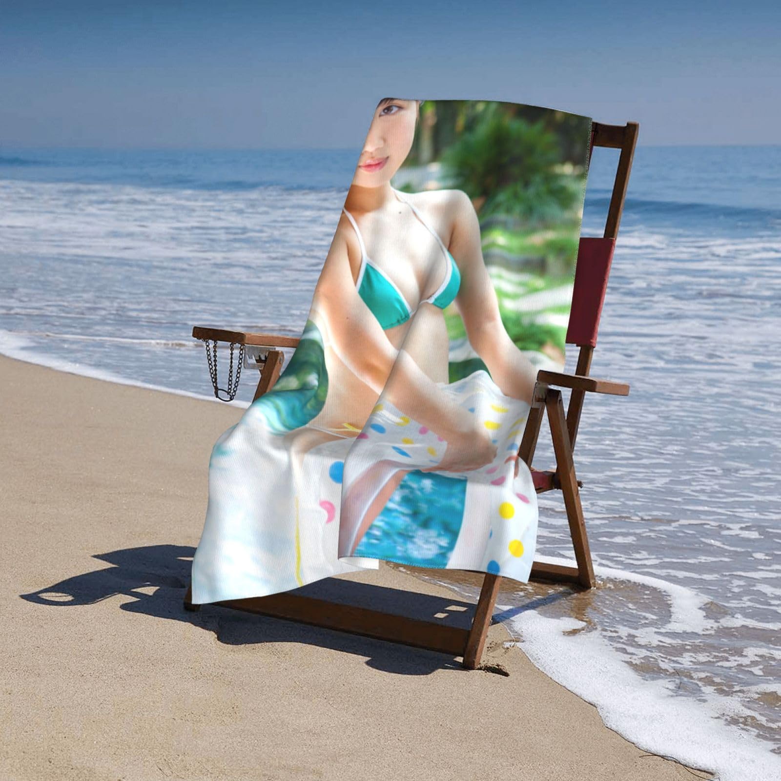 Amazon｜黒宮れい バスタオル マイクロファイバービーチタオル ビーチ