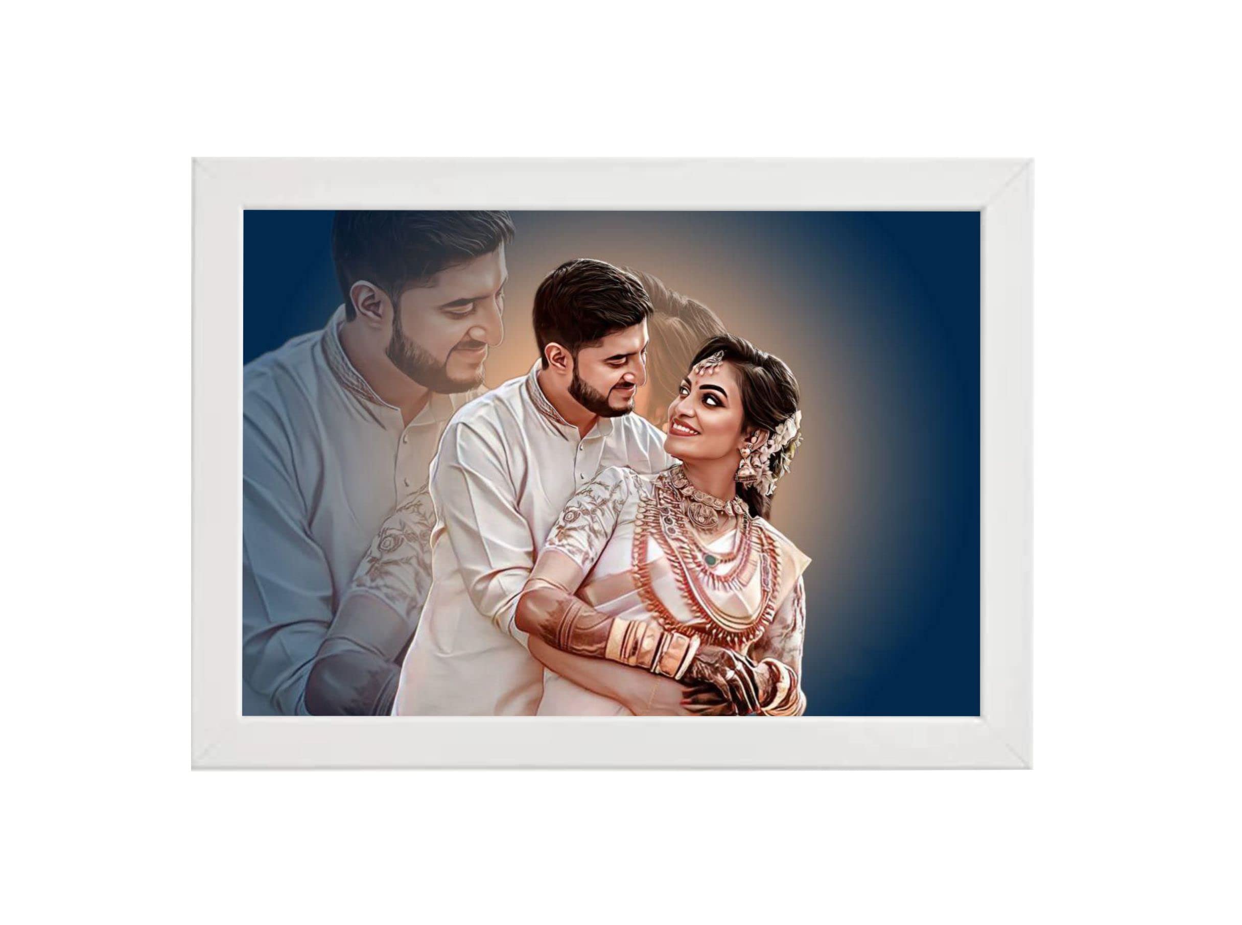 Vsk Art Gifts Personalized Unique Digital Painting with Multicolor Frame Size (6x8,8x10,8x12) (White 8x10) (B0C5RQ63JS) Amazon Price History, Amazon Price Tracker