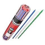 Hultafors Tools 650140U Dry Marker Refills HRD, Heavy Duty, Multi-Purpose, Blue, Green & White, 10 Leads