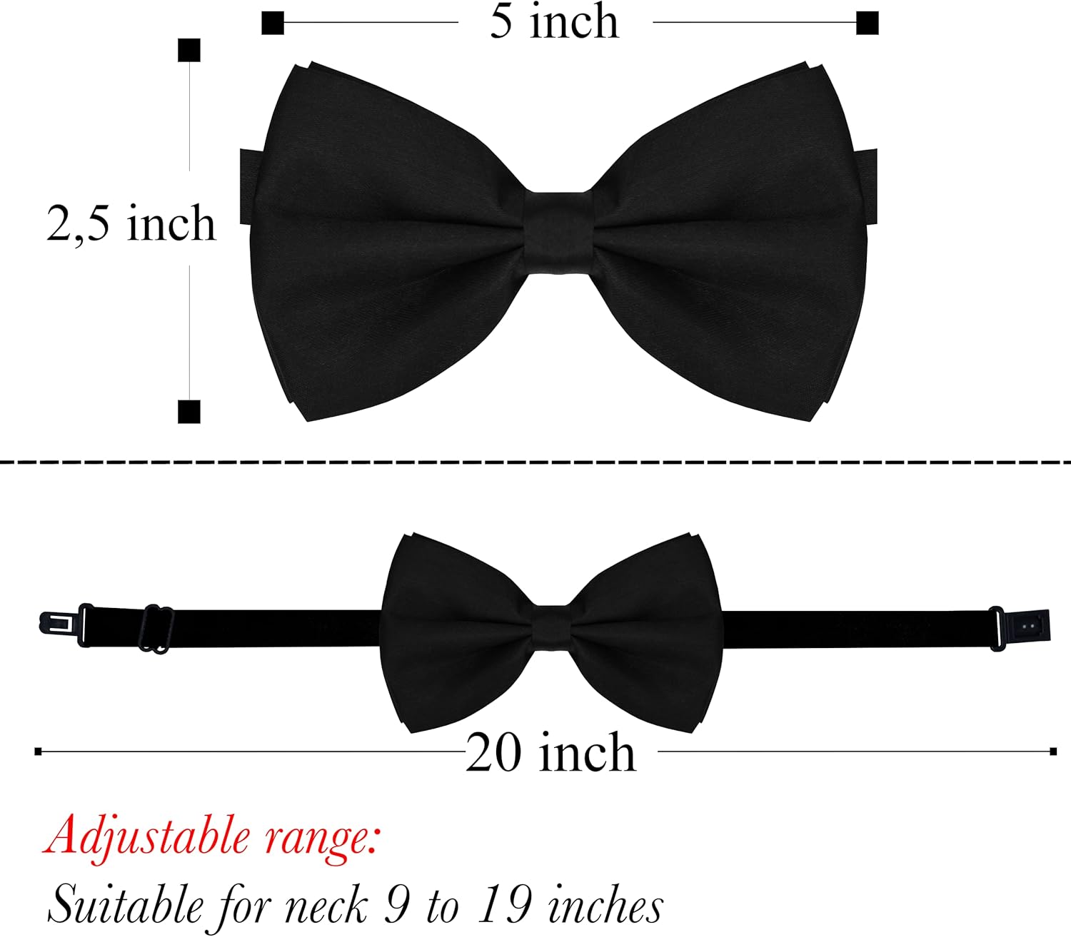 trilece Men’s Suspenders and Bow Tie Set – Adjustable Y-Back Suspenders with Matching Bow Tie for Weddings and Formal Wear - Image 4