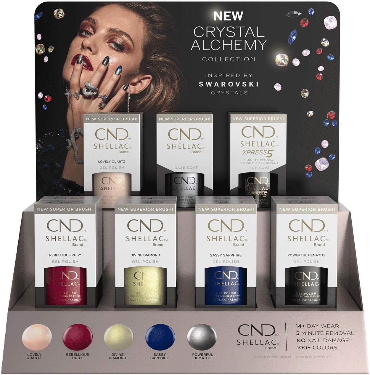 CND Shellac - Crystal Alchemy - Full Collection 5 x 7.3ml0.2