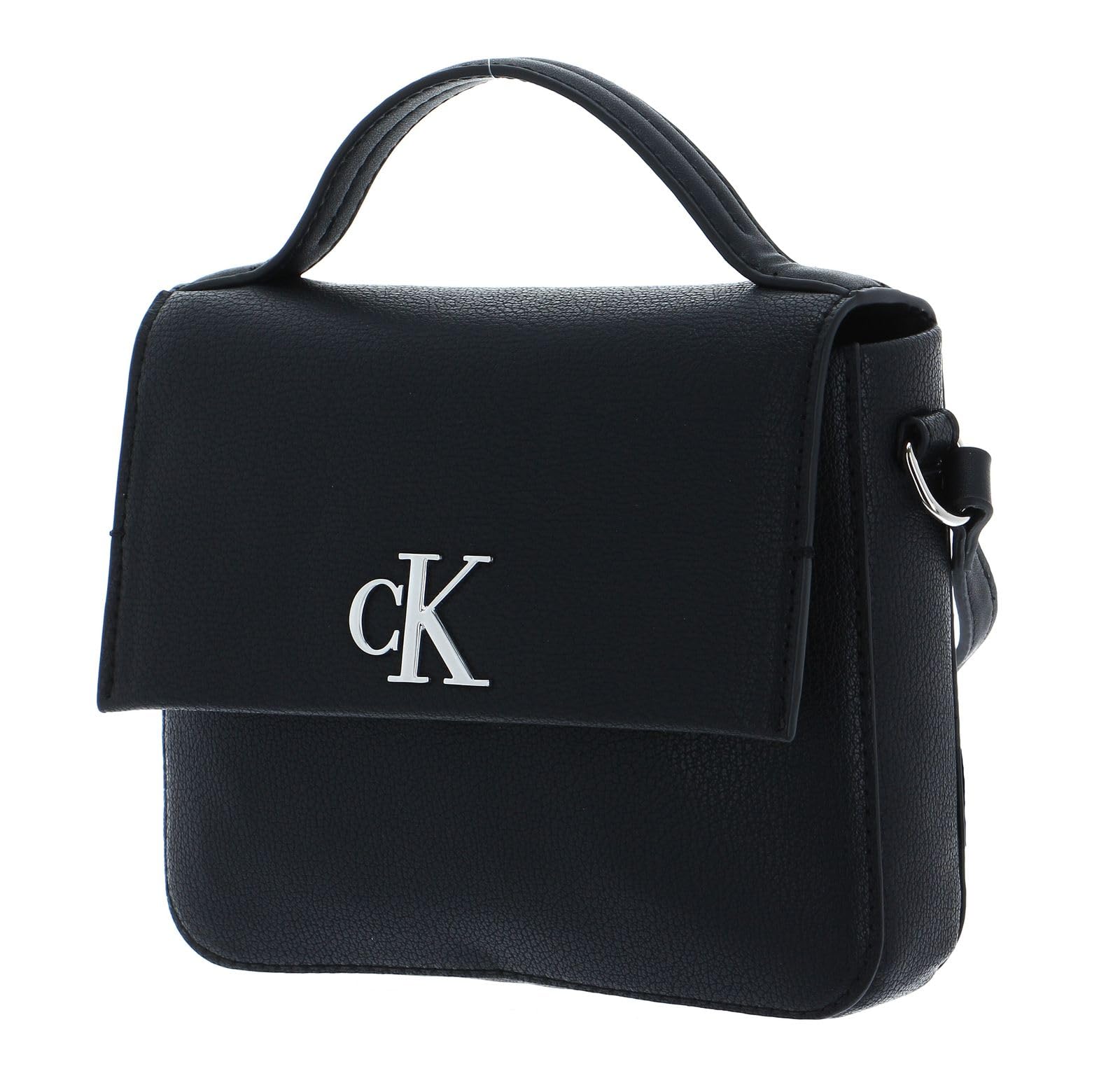 Calvin Klein Minimal Monogram Boxy Flap CB19 K60K610330, Borse a Tracolla Donna, Nero (Black), OS