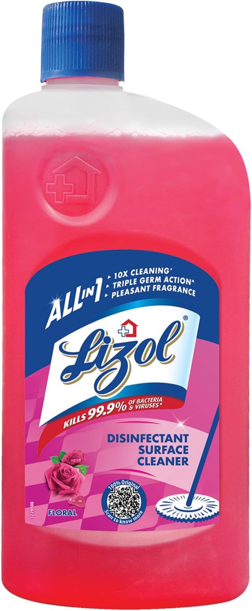 Disinfectant Surface & Floor Cleaner Liquid, Floral - 500ml | Kills 99.9% Germs | India's #1 Floor Cleaner