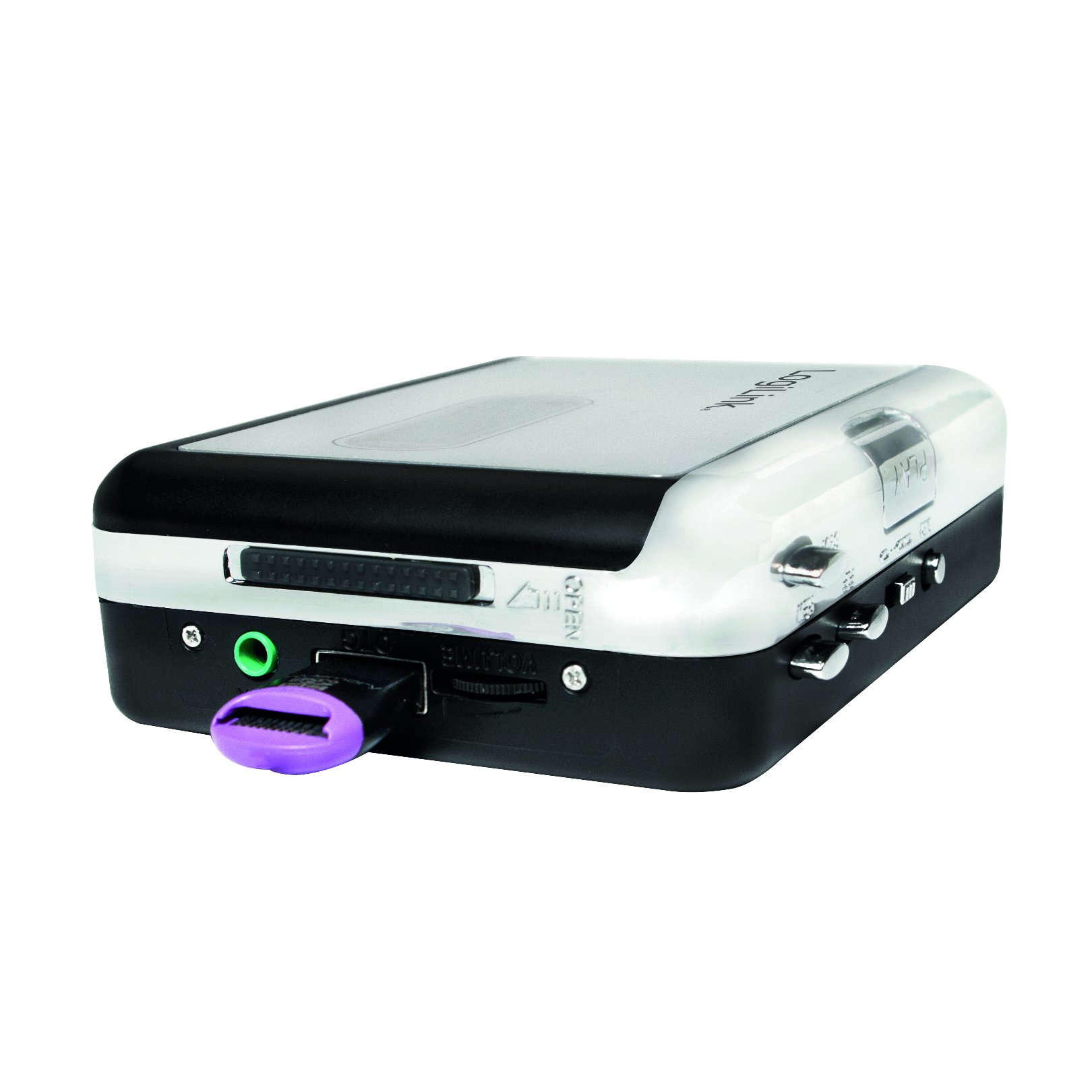 LogiLink UA0281 Kassetten-Digitalisierer mit USB Anschluss Silber
