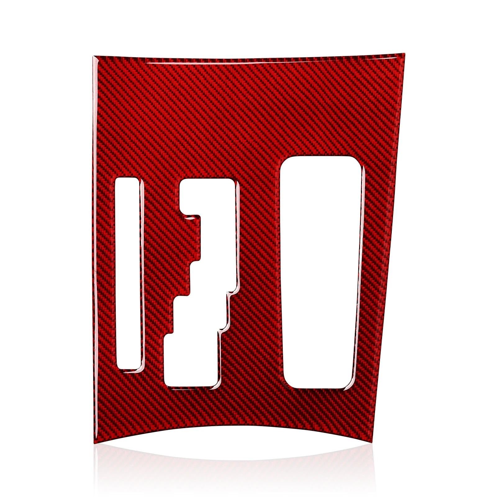 Car Interior Mouldings for Chrysler 300 2011 2012 2013 2014 Center Console Gear Shift Panel Interior Sticker(A RED)