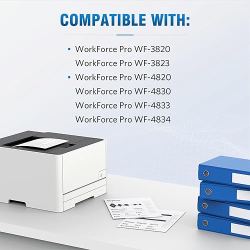 Miniatura 2 de ALLWORK Cartuchos de tinta remanufacturados 822XL de repuesto para Epson T822XL 822 T822 para Workforce Pro WF-3820 WF-4820 WF-4830 WF-4833 WF-4834,