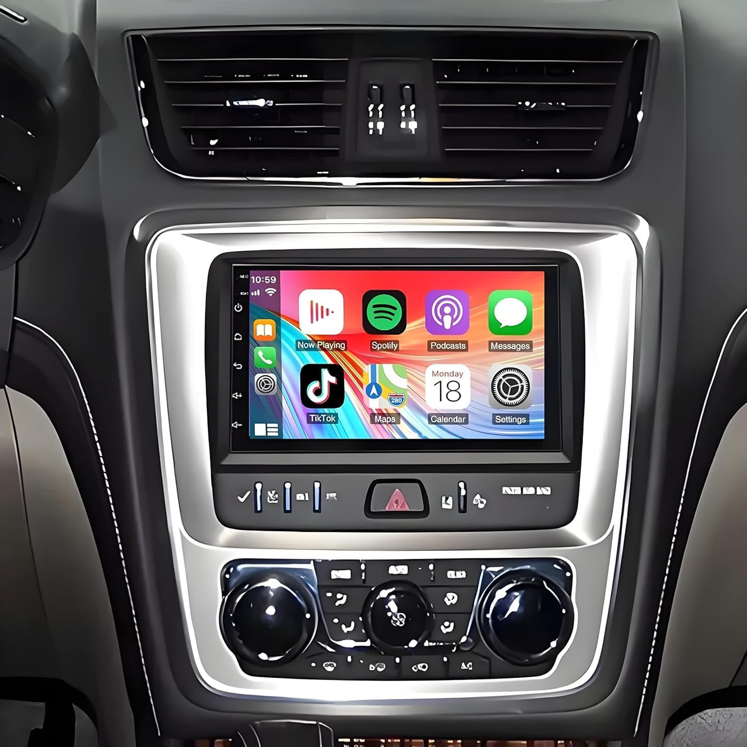 Android 14 Car Radio Stereo for GMC Acadia 2013-2017,for Chevrolet Traverse 2013-2017,for Buick Enclave 2013-2017,7'' Carplay Stereo Screen with Carplay Android Auto,GPS Bluetooth Backup Camera,4+64G