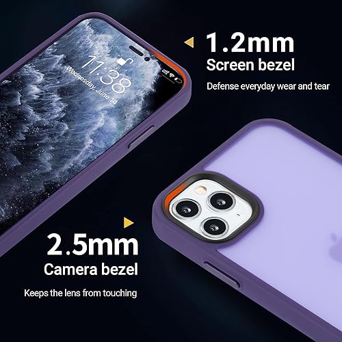 Miniatura 578 de Yriklso Strong Magnetic Case for iPhone 11 [Compatibilty with MagSafe] Protective Shockproof Cover Phone Case for iPhone 11 6.1" Frosted Purple