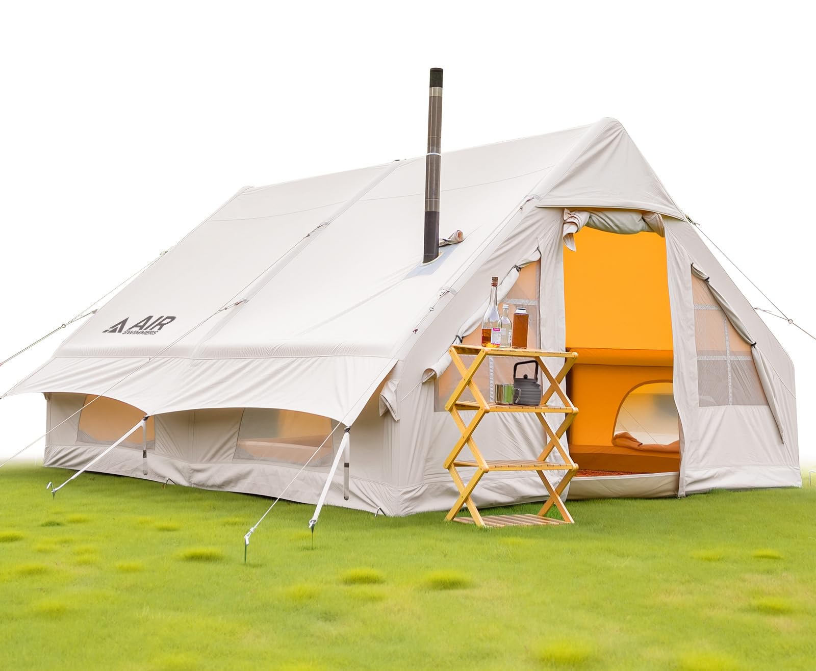 Luftzelt Aufblasbar Camping, Aufblasbares Zelt 2-6 Personen, Zelt Aufblasbar,  Familienzelt Aufblasbar (5 Minuten schnellaufbau), Inflatable Tent, Luxus  Zelt, Glamping Zelt mit Schmutzschutzmatte. : Amazon.de: Sport & Freizeit