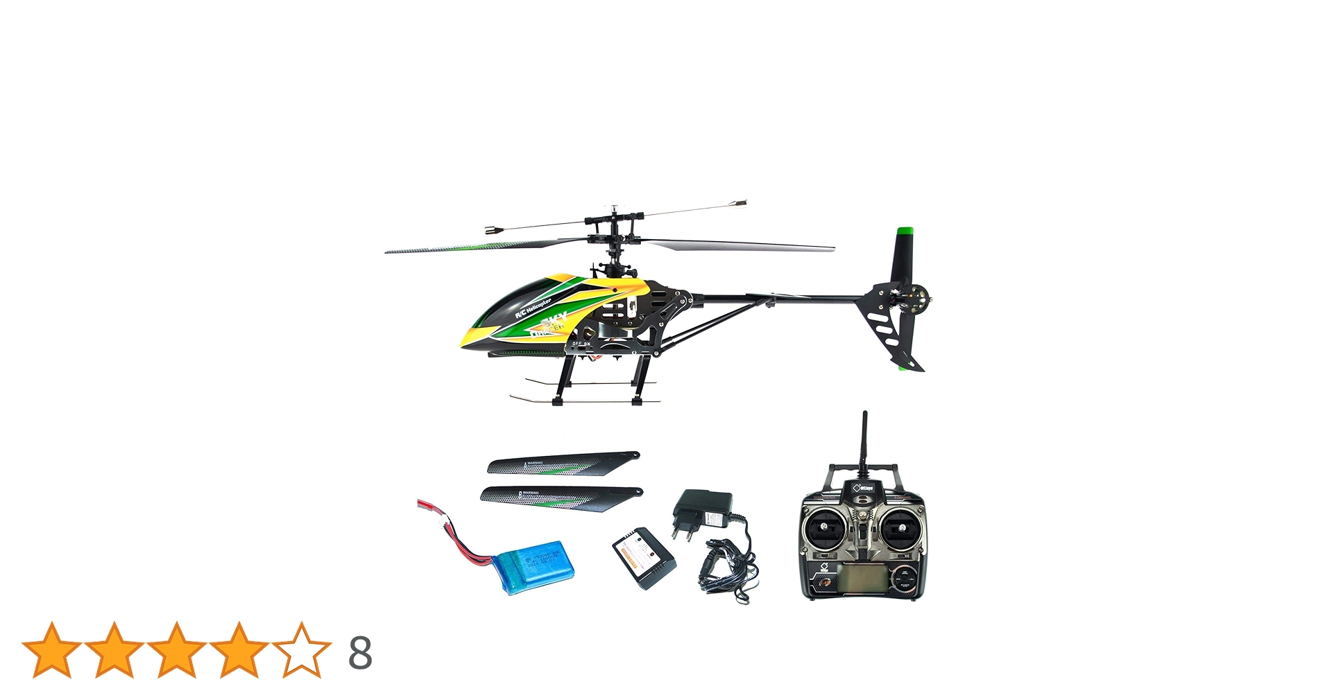 efaso WLToys V912 4-Channel 2.4 GHz Single Blade Gyro