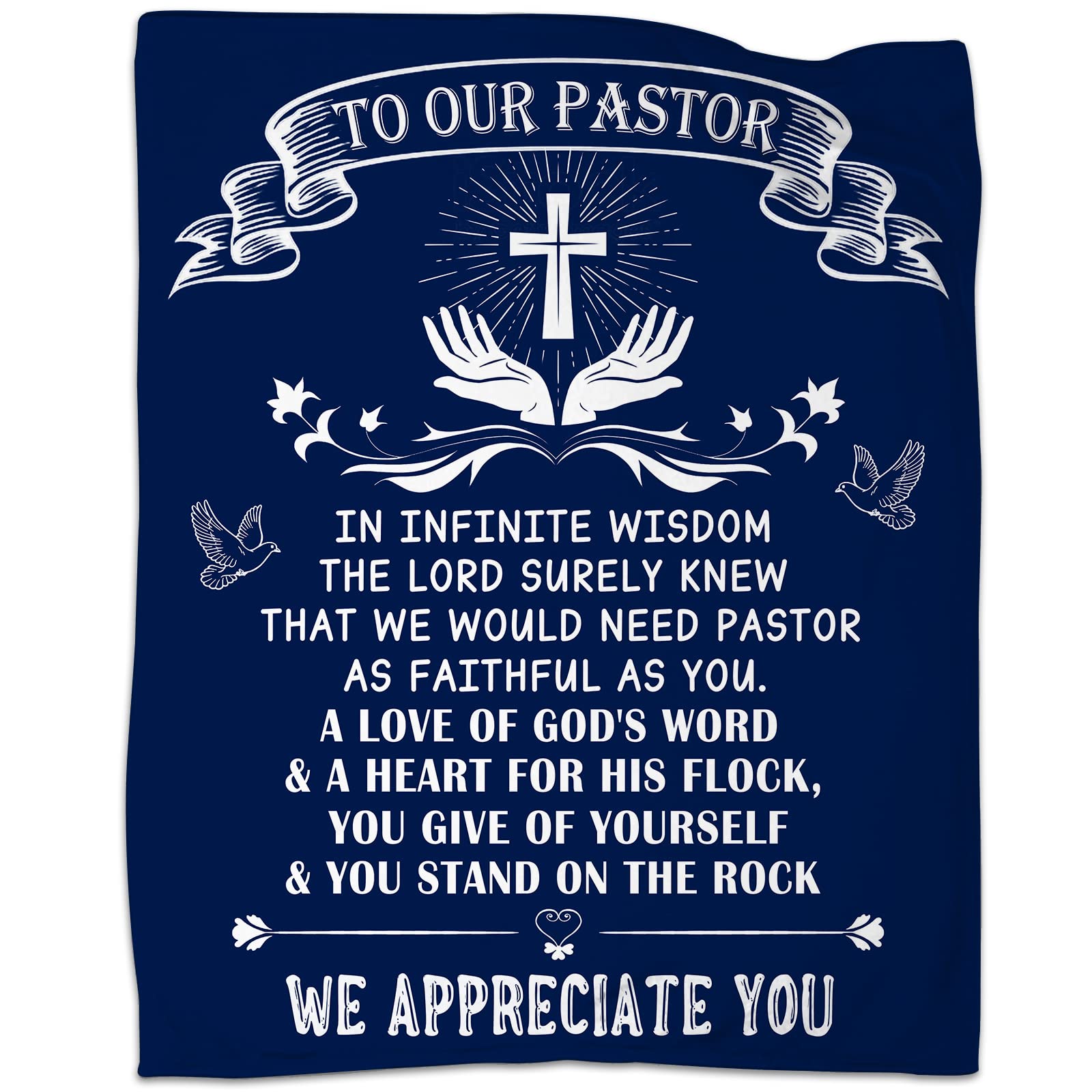 Photo 1 of 2 PACK: NIAXAYER Pastor Appreciation Gifts Throw Blanket 60"x50", Pastor Gifts for Men Women, Inspirational Christian Pastor Gifts for Men, Birthday Religious Gift for Pastor To Pastor