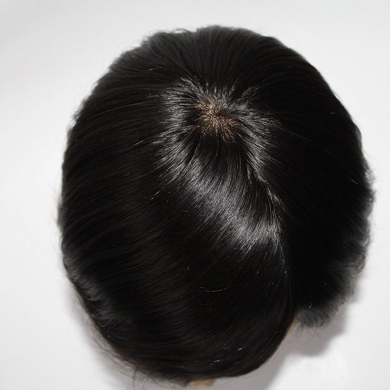 Inaaya Human Hair Toupee Hair Patch Hair Wig for Men and Boys Pack of 1 (8 * 6) 2