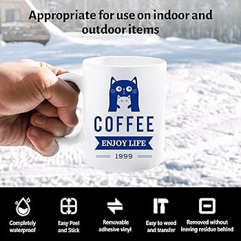 Vinile Adesivo Bianco Opaco IModeur - 10 Piedi Per Cricut, Silhouette E Plotter - Foto 7