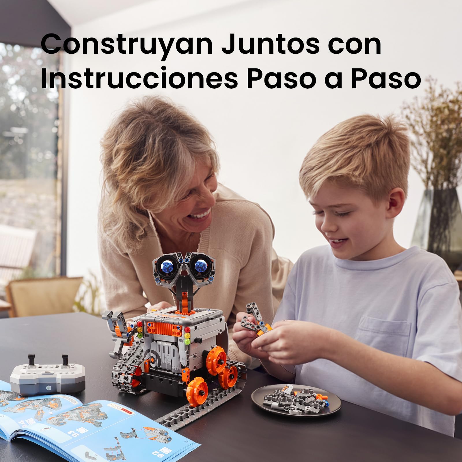 VEPOWER 5-in-1 Programmierbares Roboter-Bauset | Spielzeug mit App und Fernbedienung, ideales Geschenk für Kinder von 8 bis 12 Jahren, 488 Teile