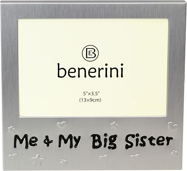 benerini Me & My Big Sister ' - Photo Picture Frame Gift - 5x 3.5