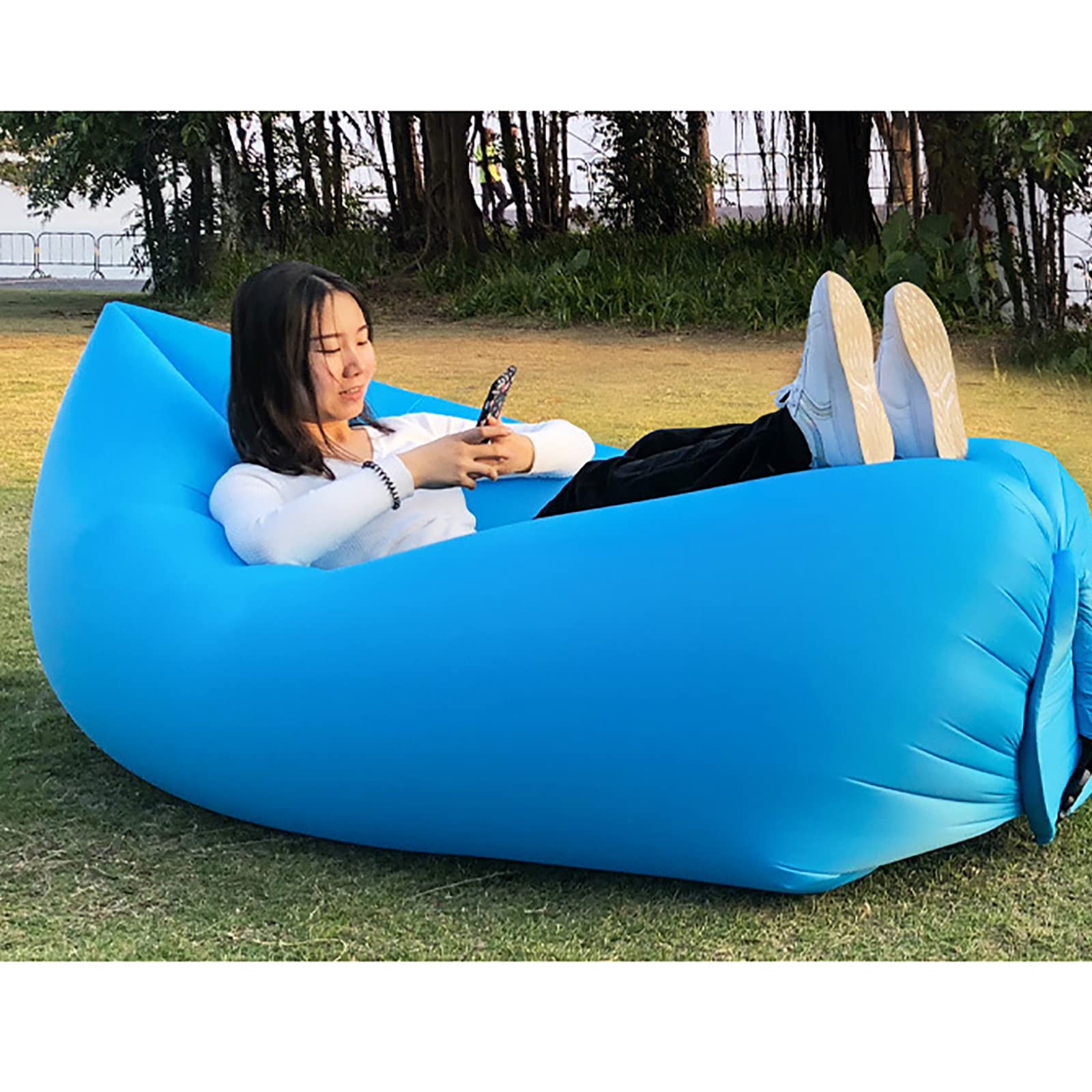 ESTINK Chaise Longue Gonflable Canapé Gonflable Portable Chaise Longue