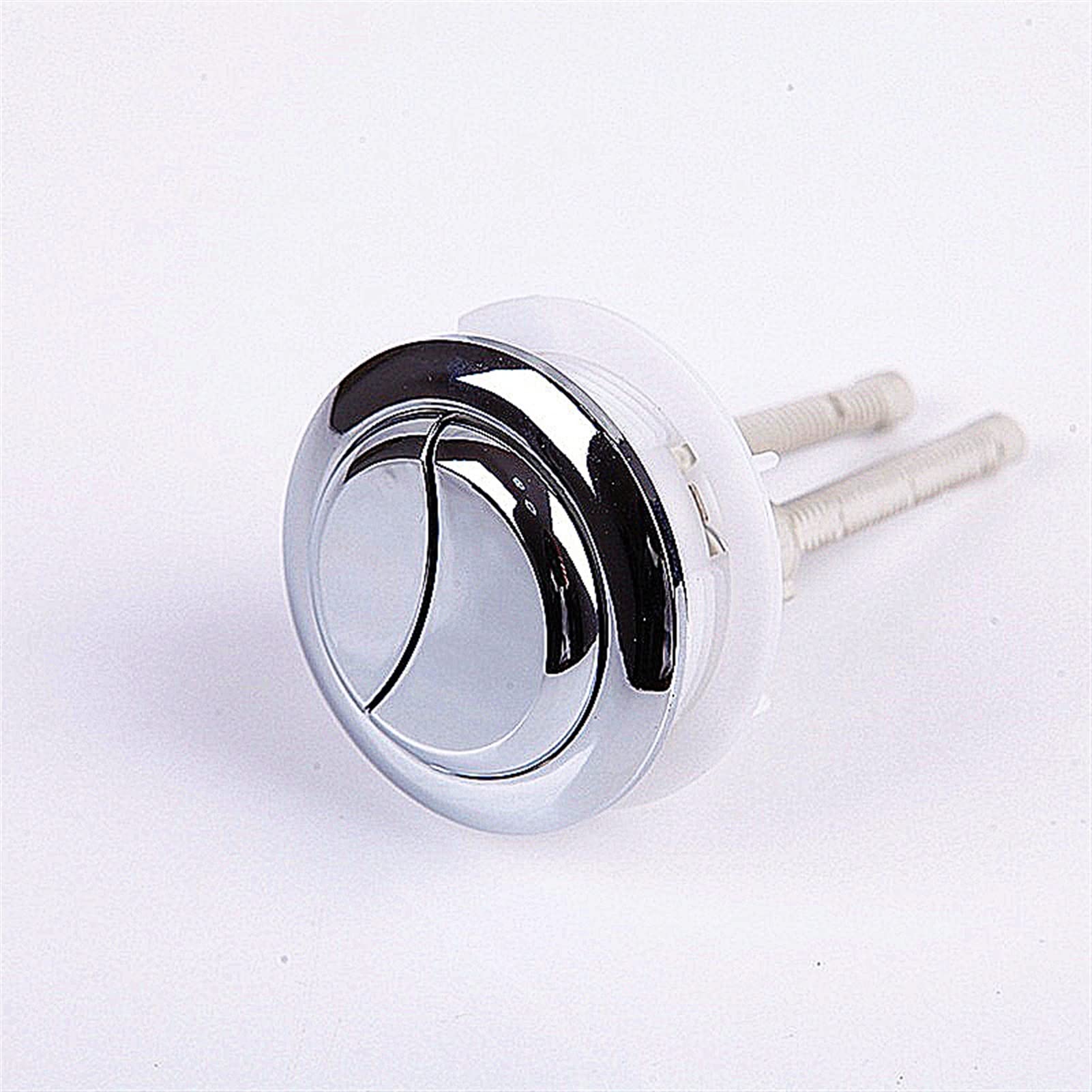 Pulsante di scarico del WC, Valvola di scarico del serbatoio 'acqua della toilette Interruttore del serbatoio 'acqua con doppio pulsante tondo medio Pulsante di scarico in plastica ABS, FL21012 Pulsan