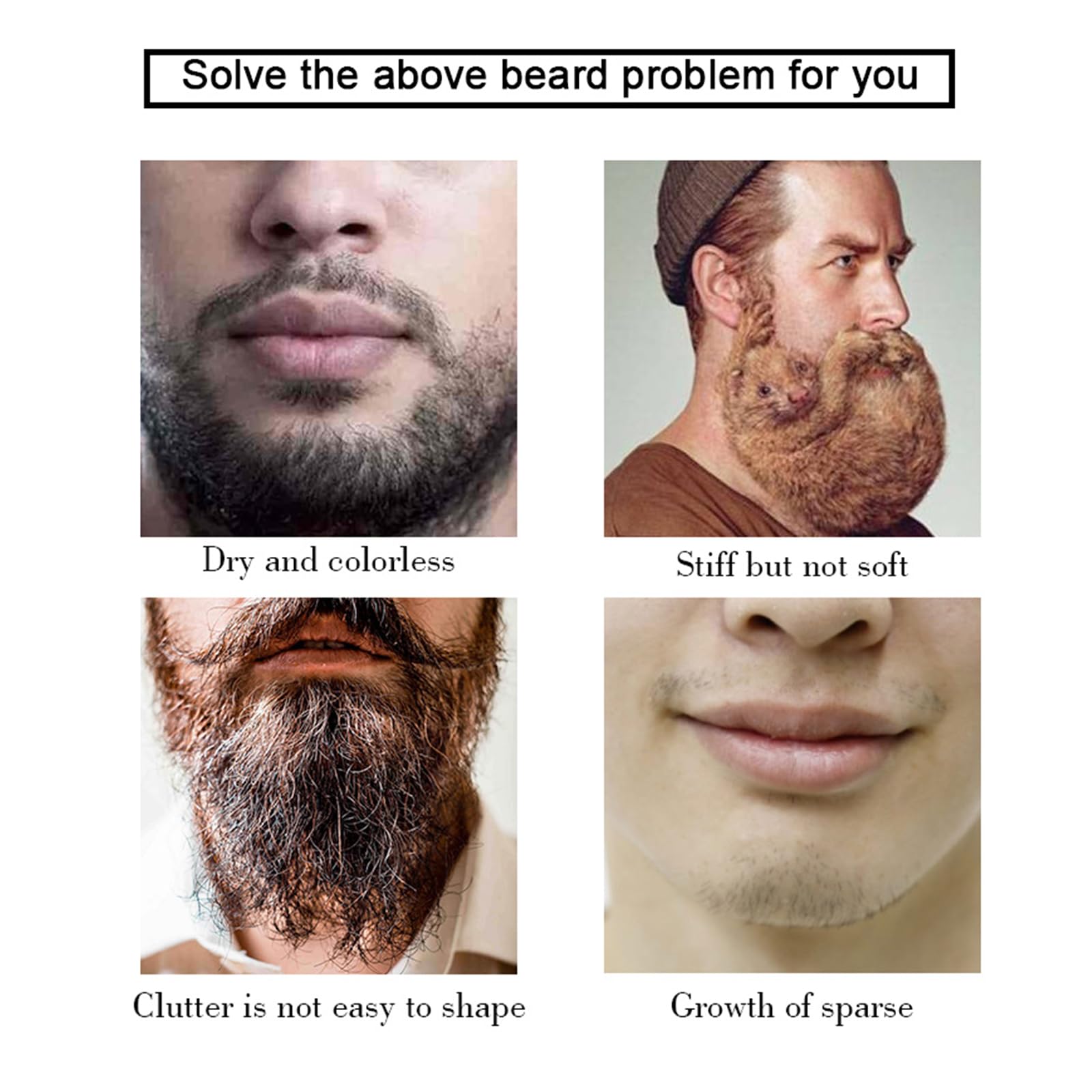 Kit Barba Uomo,Olio Barba,Shampoo Barba,Balsamo Barba,Anti-Crespo,Idratante E Modellante,Regalo Perfetto Per Uomini, Mariti O Padri