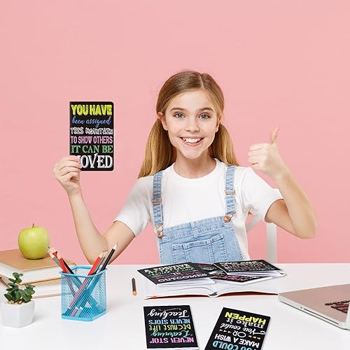 Miniatura 6 de Bloc de notas inspirador, mini cuaderno motivacional, diario de bolsillo pequeño, cuaderno inspirador para escuela, oficina, viajes, suministros de