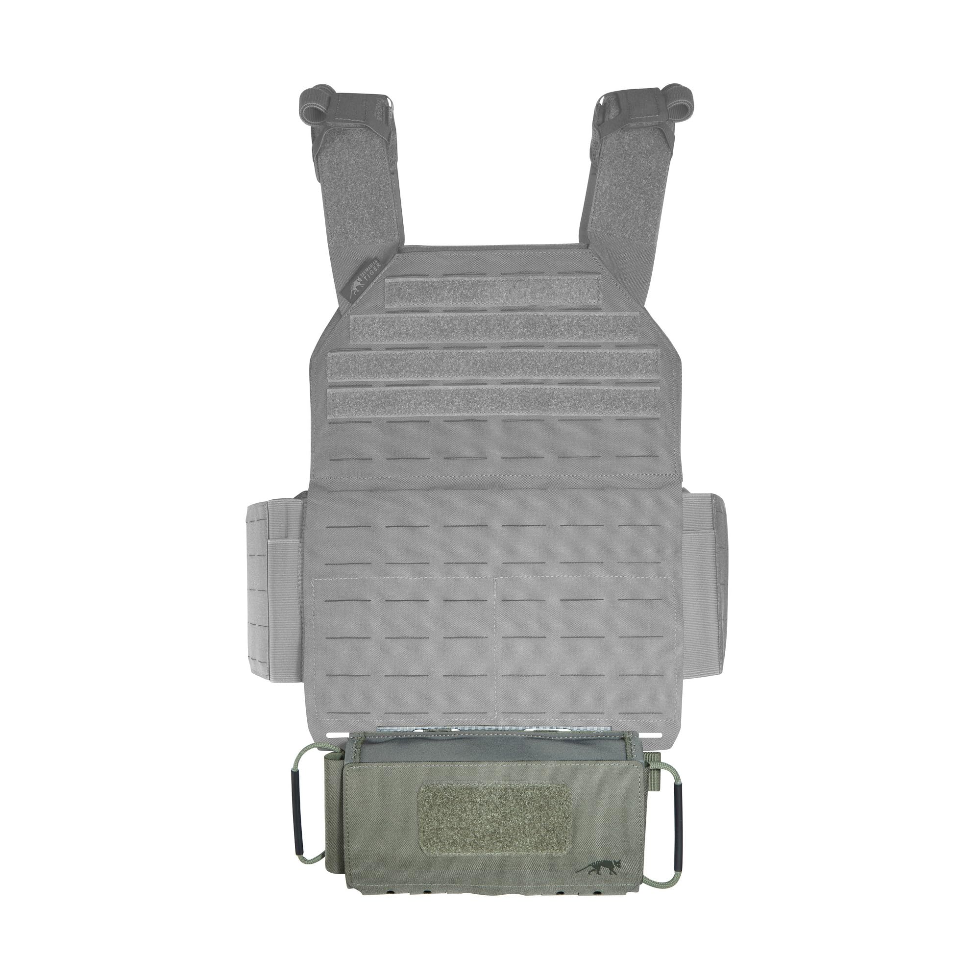 Tasmanian Tiger TT IFAK Pouch Dual VL IRR dodatkowa torba do noszenia na plate carrier, torba biodrowa na zestawy pierwszej pomocy, pusta, kompatybilna z wyjmowanym panelem i materiałem Tegris;