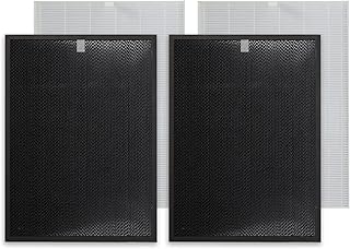 PUREBURG Replacement True HEPA Filter Set Compatible with Winix XQ Tower Air Purifier, Filter X / 1712-0089-01-0101-02,H13 Air Clean Dust Odor, 2 High-Efficiency True HEPA 2 Deodorization Filters