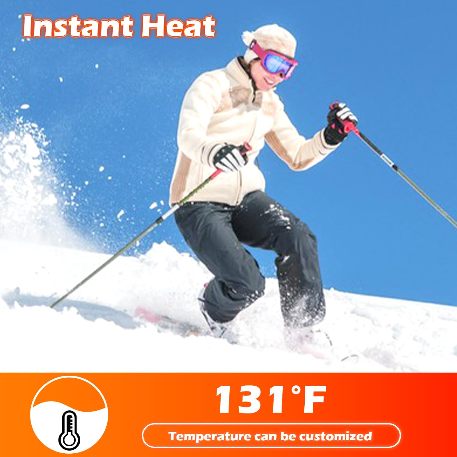 Toe Warmers - Insole Foot Warmers 10/40/80 Packs, Long Lasting Safe Natural Odorless Air Activated Warmers, Up to 8 Hours of Heat, Foot Warmer for Sports, Hiking and Outdoor (10)