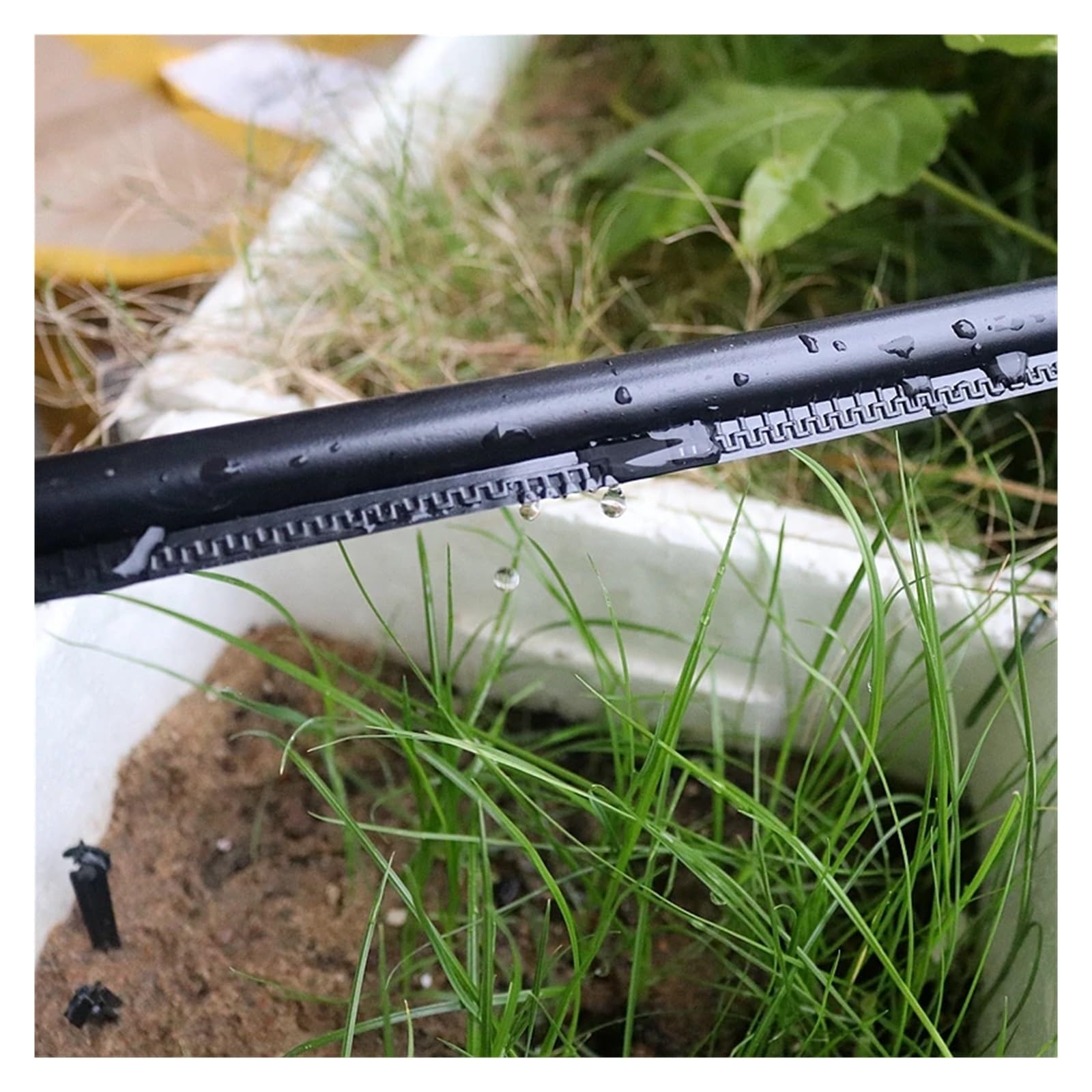 Manguera de jardín Extensible, Cinta de riego por Goteo agrícola, Manguera de riego para Plantas de jardín, Manguera de riego laberíntica de una Sola ala para invernaderos (500 m)