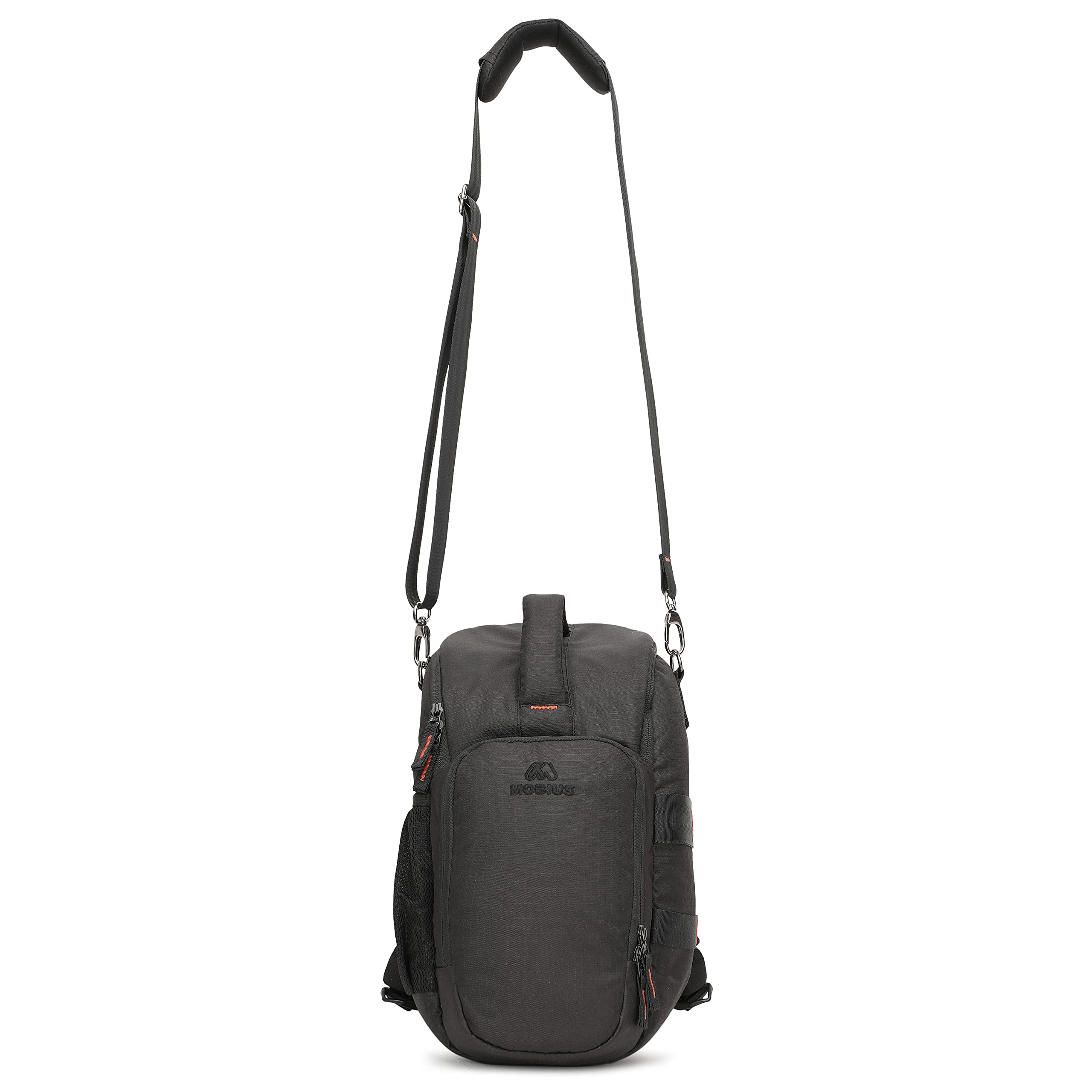 MOBIUS Grenade Pro DSLR Sling Backpack for SLR Camera - Black, 100% Water Resistant Top Loader With Memory Cards & Charger Slot, Suitable for DSLR With Attached 70-200mm f/2.8 Lens 2