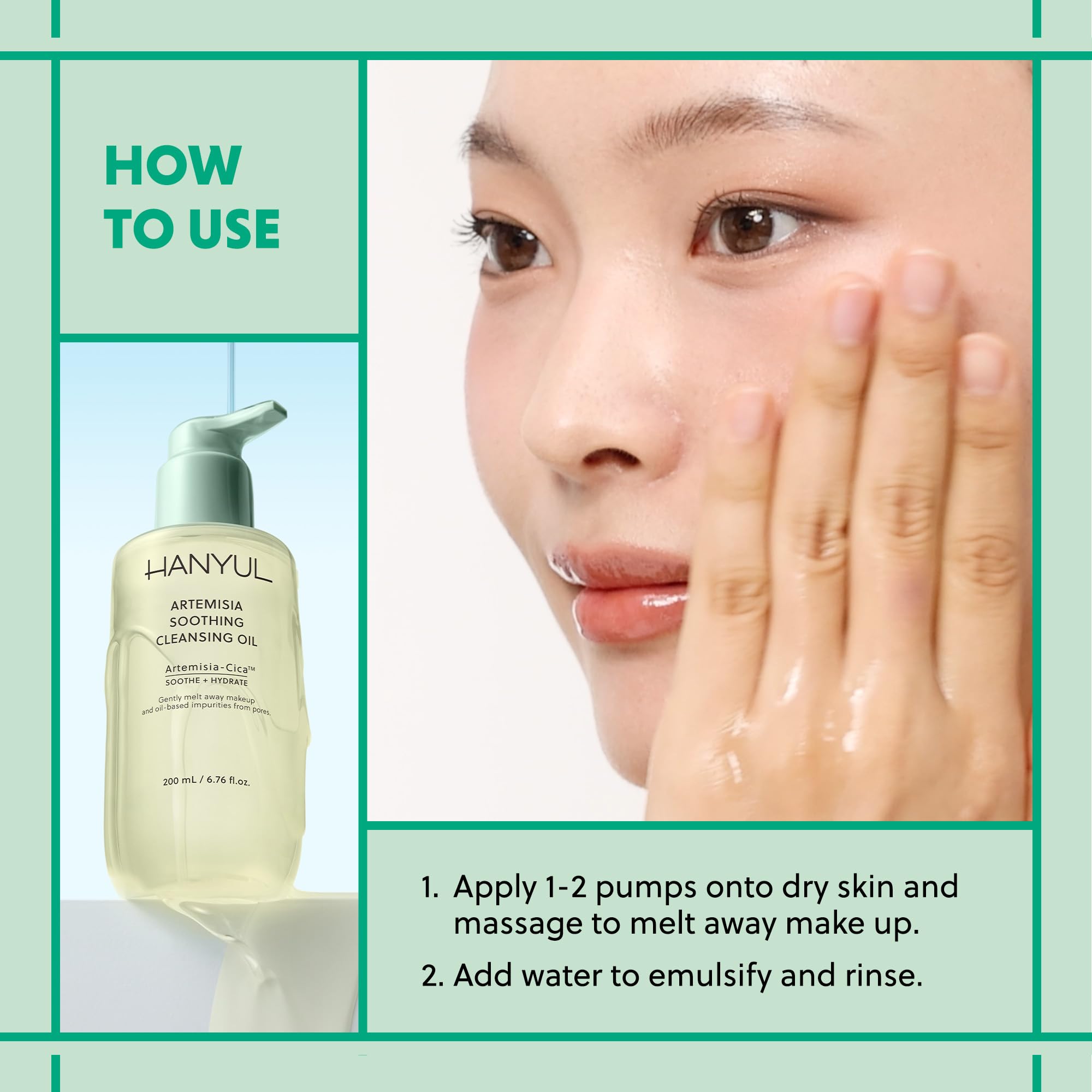 Hanyul Artemisia Soothing Oil-to-Milk Facial Cleanser