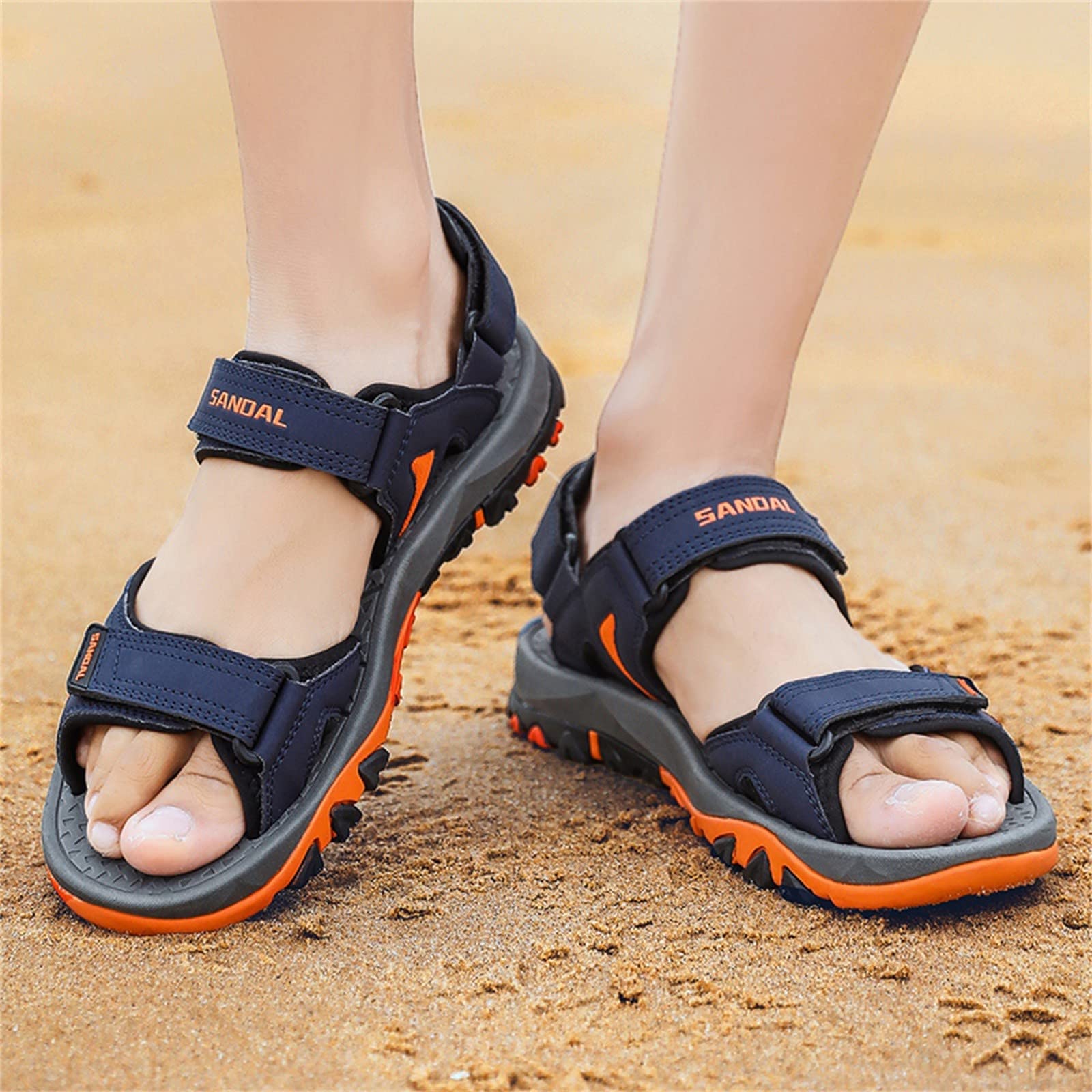 Générique Sandales Homme Été Plein Air Sport Plage Chaussures Respirantes Antidérapantes Confortables Légères Marche