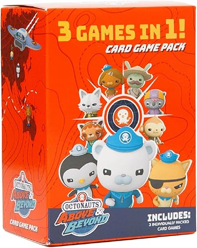 Miniatura 2 de Mighty Mojo Octonauts - Juegos de cartas clásicos para niños, juego de memoria, Go Fish & Old Maid, divertido juego familiar para niños y niñas,