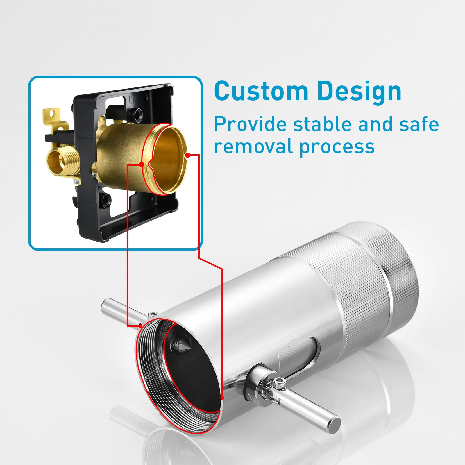 Herramienta profesional de extracción de cartuchos para cartuchos Del-ta 1300/1400 y 13/14 Series Single Hanlde para cartucho Del-ta RP19804 y RP46074 cartucho de grifo de bañera y ducha