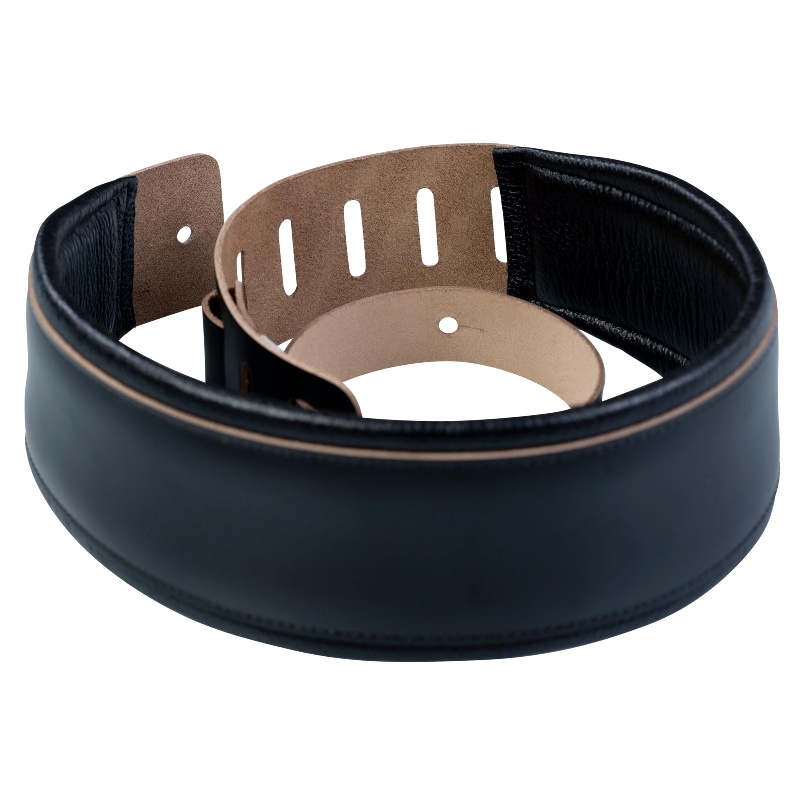 Levy's Leathers Gitarrengurt aus Leder, 7,6 cm (3 Zoll), Schaumstoffpolsterung und Rückseite aus Leder