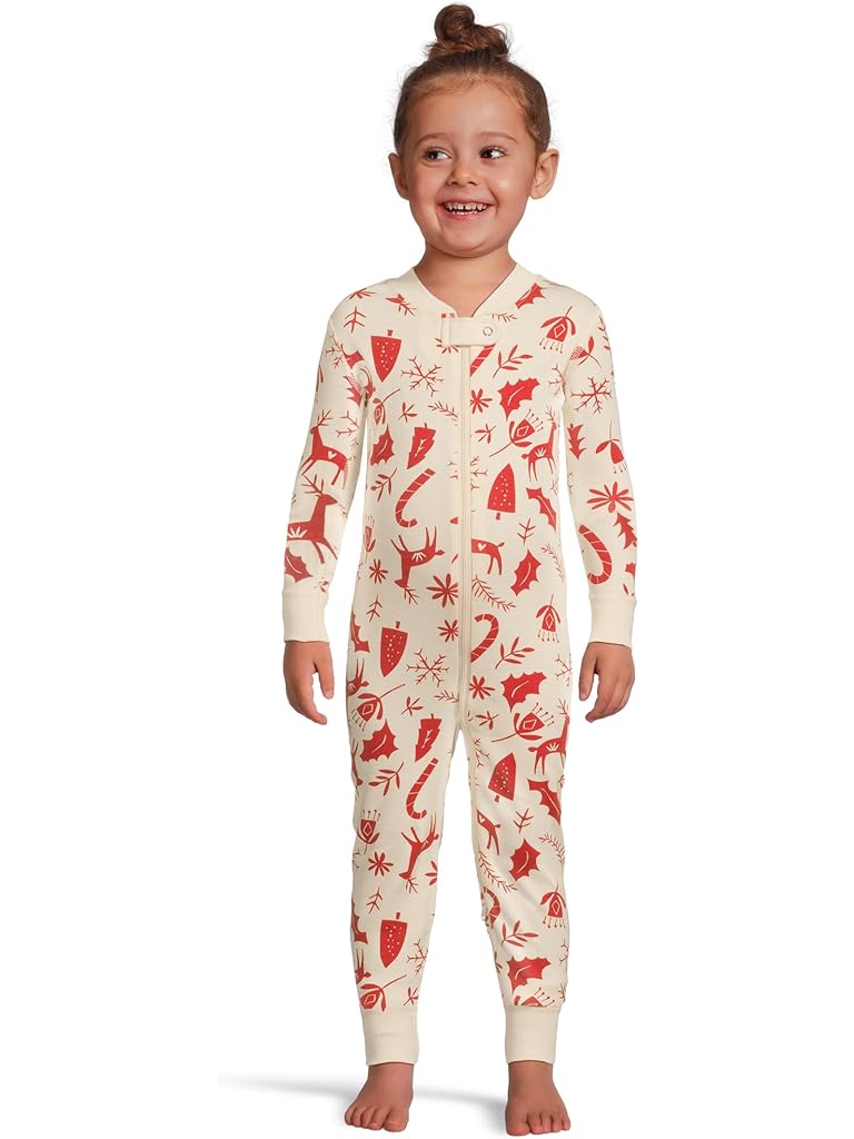 White Hanna Andersson 2-Way Zip Sleeper (Infant/Toddler)