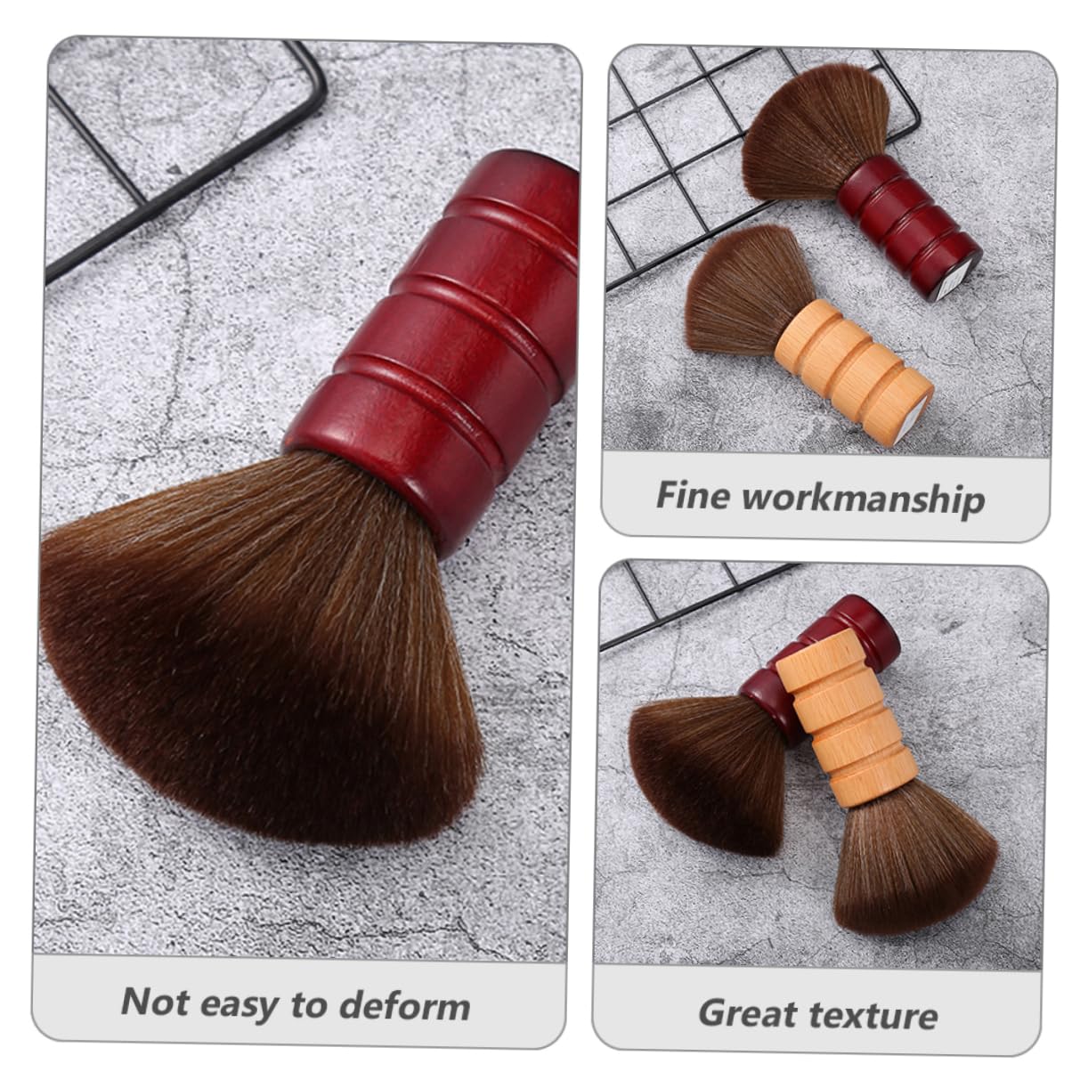 KONTONTY Professional Record Brush Cleaning Tool for Vinyl Record Dust Brush Wooden Handle
