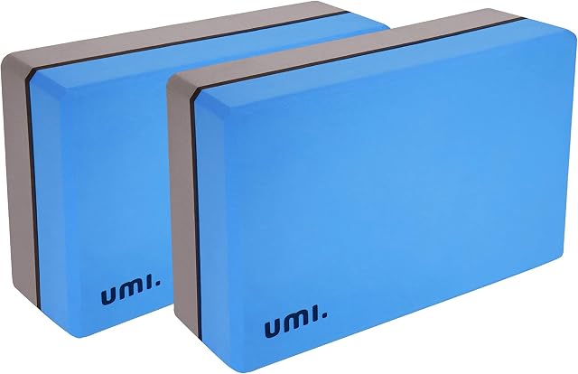 Amazon Brand - Umi - Yoga Blocks High Density Lightweight Firm Yoga Bricks EVA Foam Yoga Support Blocks