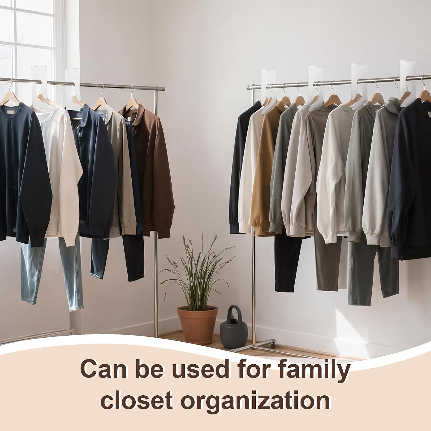 Amyhill 50 Pack Clothing Rack Size Dividers 9-5/16 x 3-3/4 in Blank Large Rectangle Clothing Rack Hanger Dividers Clothes Organization Tags Label for Wardrobe Retail Store Boutique Supplies White