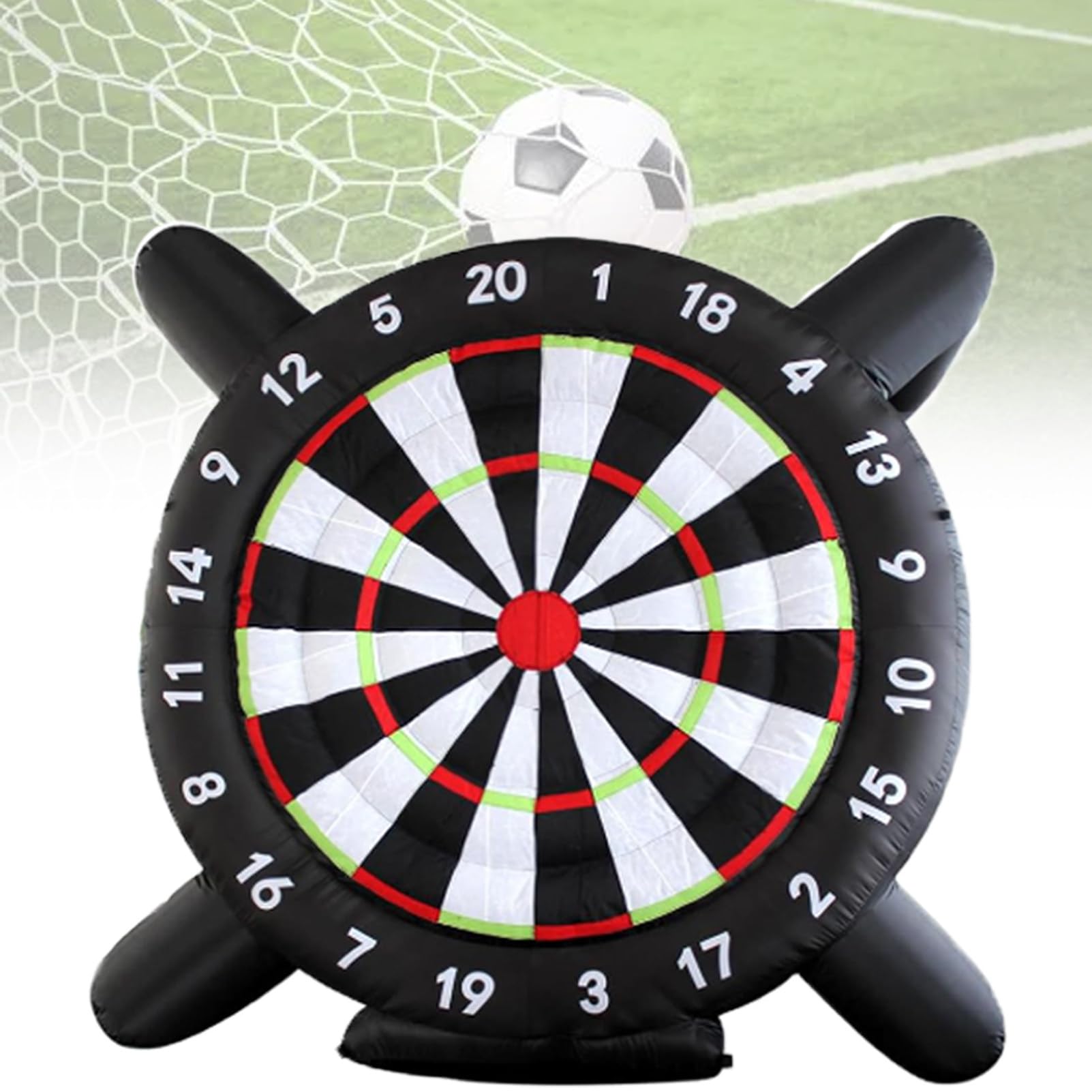 Diana de fútbol Inflable, Diana Gigante de fútbol para Interiores y Exteriores, Incluye 8 balones de fútbol y soplador, para el Juego Deportivo de Diana de fútbol. C-4M