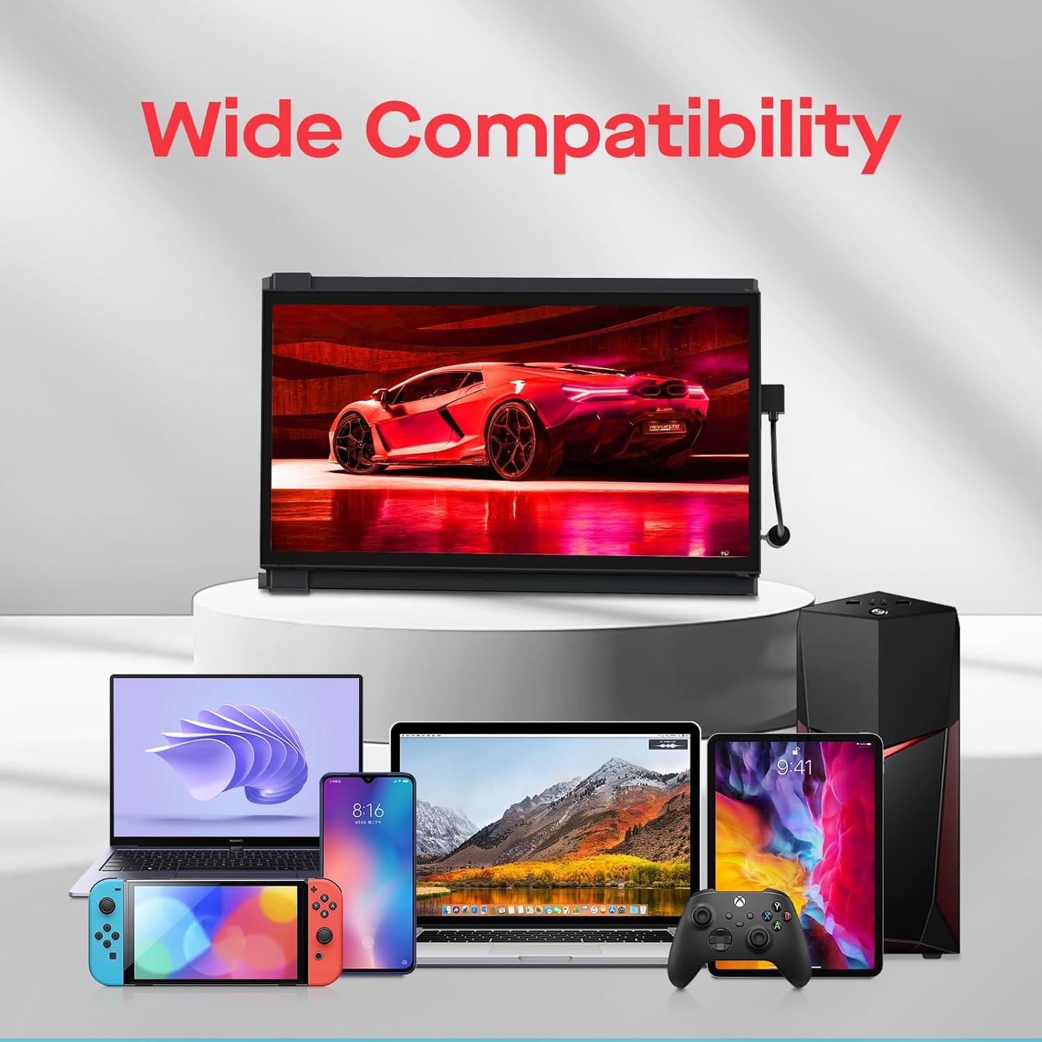 Portable Monitor - Mobile Pixels Duex Plus DS 13.3" FHD 1080P Laptop Monitor Extender, USBA/Type-C/HDMI Plug and Play Laptop Screen for 13"-14.5" Laptops, Windows/macOS/Android/Switch Compatible