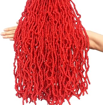 Amazon.com : 36 Inch 7 Packs Red Soft Locs Crochet Hair Whole