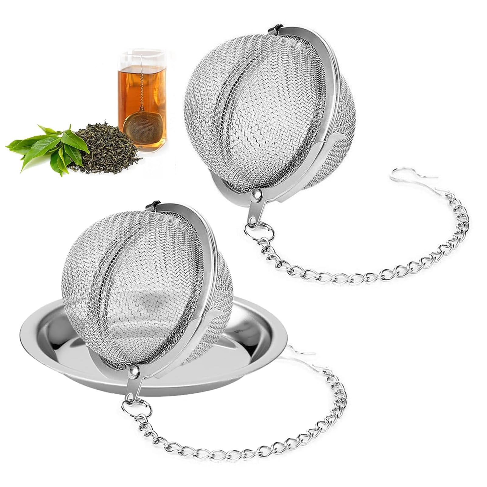 Infusore da tè con catena a razzo, filtro da tè in acciaio inossidabile