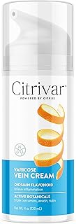 NGL Citrivar Leg Cream - Soothing Mint Tonifier with Diosmin, Butcher's Broom, Aescin, Rutin, Curcumin - 120 mL