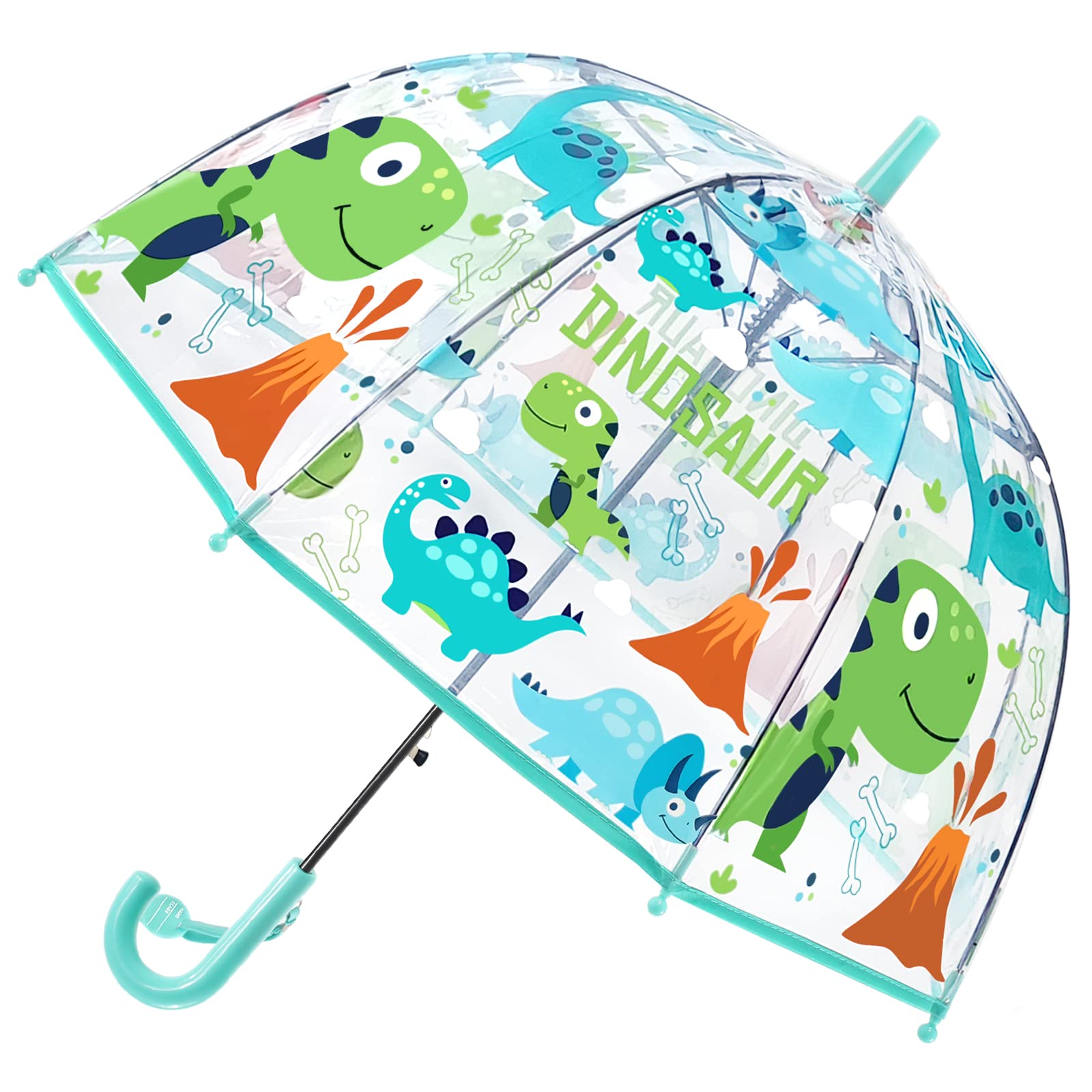 Kids Umbrella Clear Bubble Umbrellas for Rain,Safety Dome Windproof Umbrella for Kid Girls and Boys