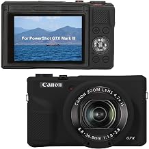 Canboc Silicone Case for Canon PowerShot G7X Mark III Digital Camera, Black